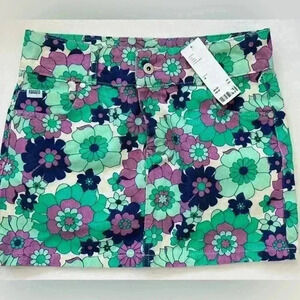 Ragged Priest Retro Floral Vibrant Mini Micro Skirt 28